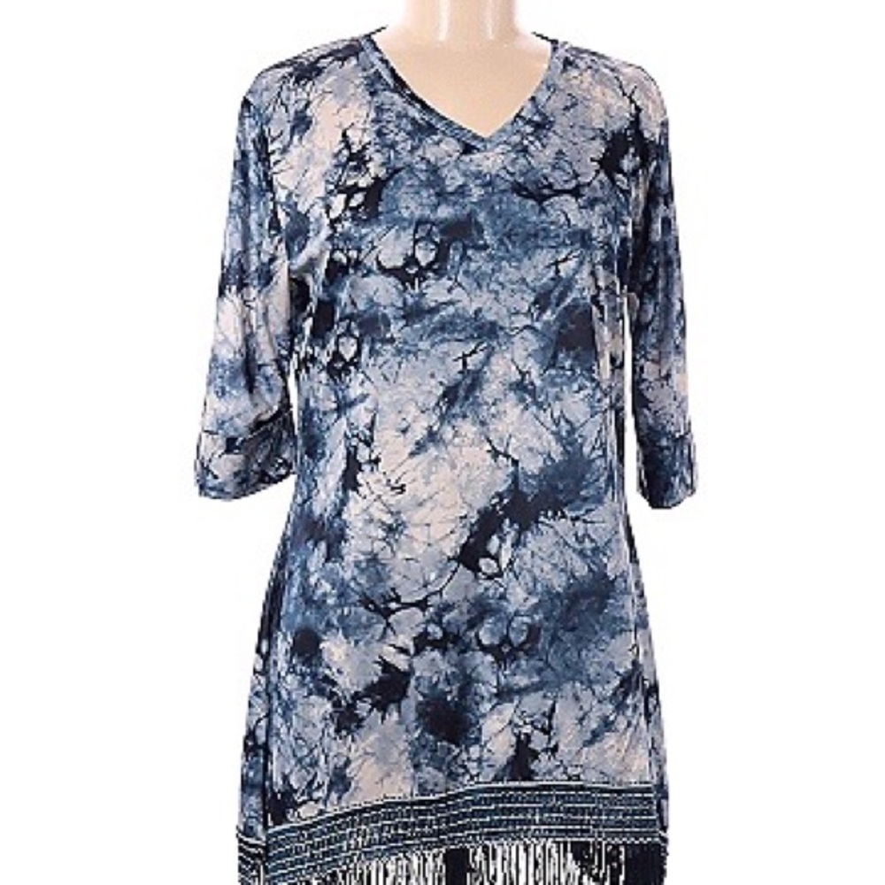 Tie dye Indigo Soul Dress- Large